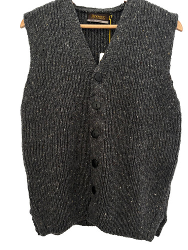 Gents wool knitted waistcoat - knitted,