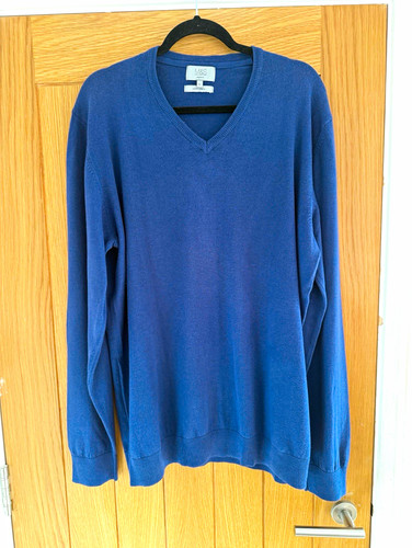 Men blue v neck - men’s,