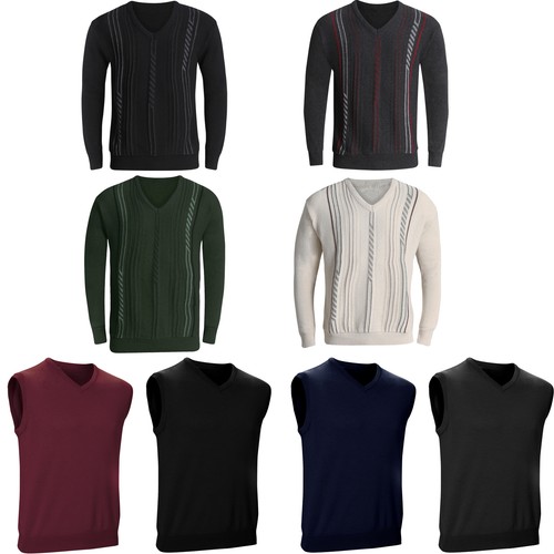 New mens neck jumper - v,
