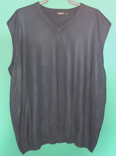 Mens sweater vest - vest, navy