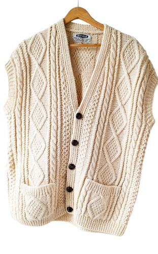Men irish wool - sweater, vest