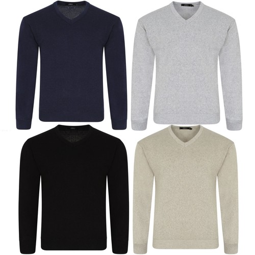 Mens plain knitted neck pull - plain,