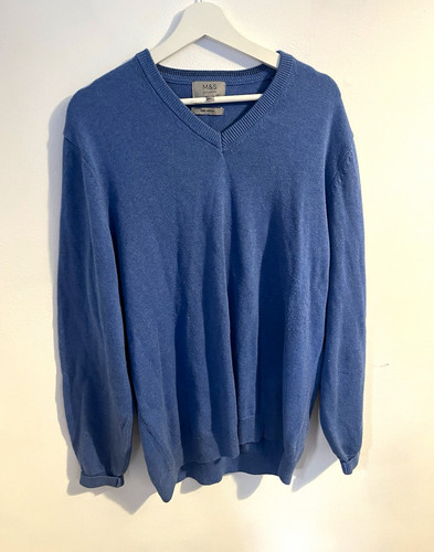 Men blue cotton - m&s, men's