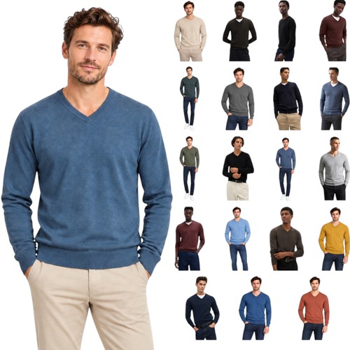 Mens cashmilon jumper v - mens,